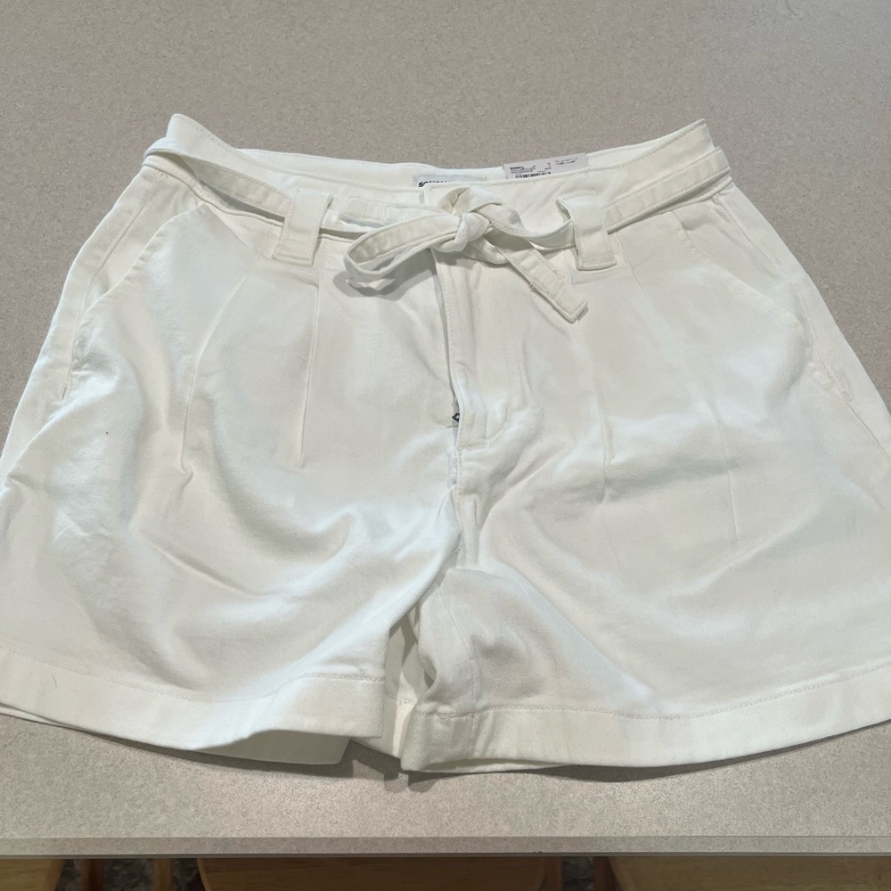 Sonoma Women's Cream High Waist Shorts